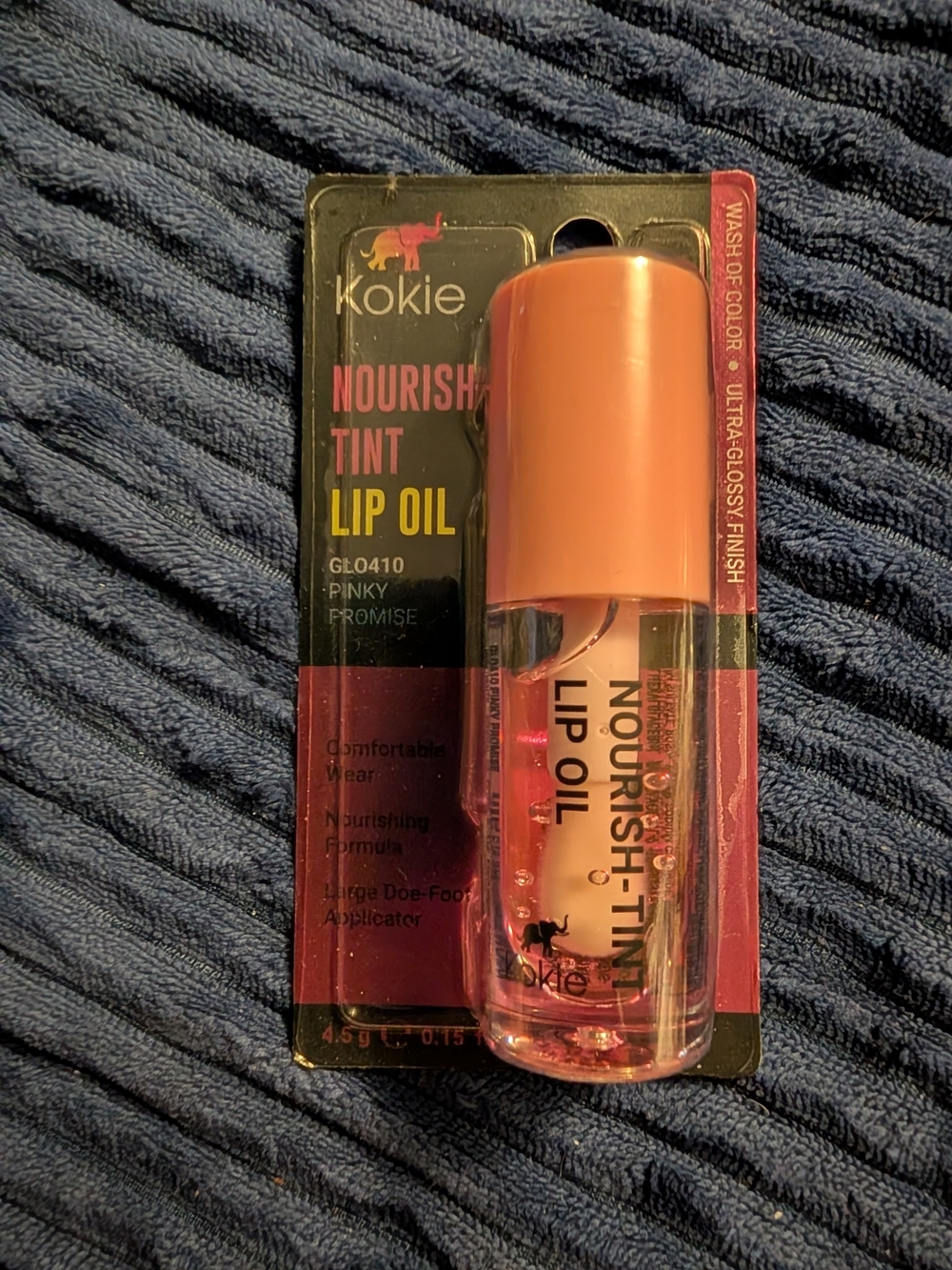 Kokie Nourish-Tint Lip Oil — Pink (Pinky Promise)